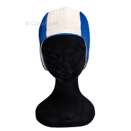 Úszósapka Bubble Retro - Indogókék - Fehér csíkos Navy/White