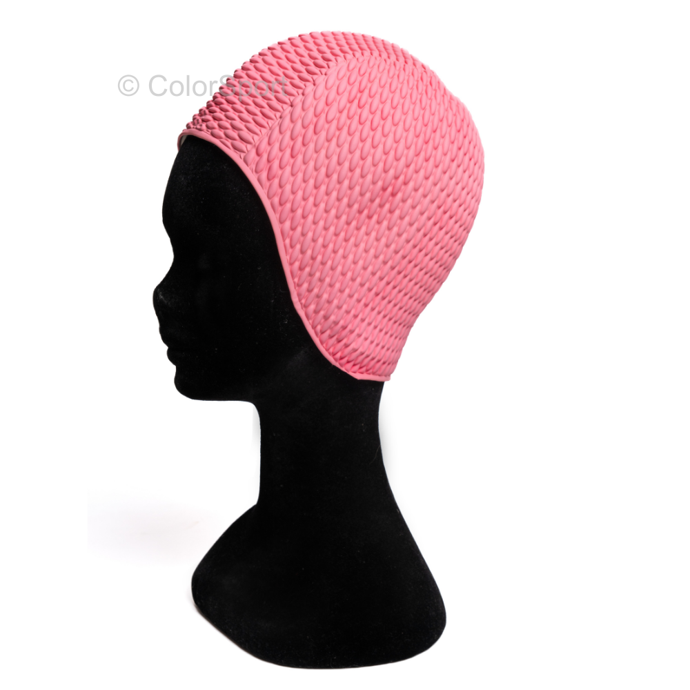 Úszósapka Bubble Retro - Pasztell Rózsaszín/Pastel Pink - prémium szilikon úszósapka, kényelmes viselet, tartós úszófelszerelés, vízi sportok