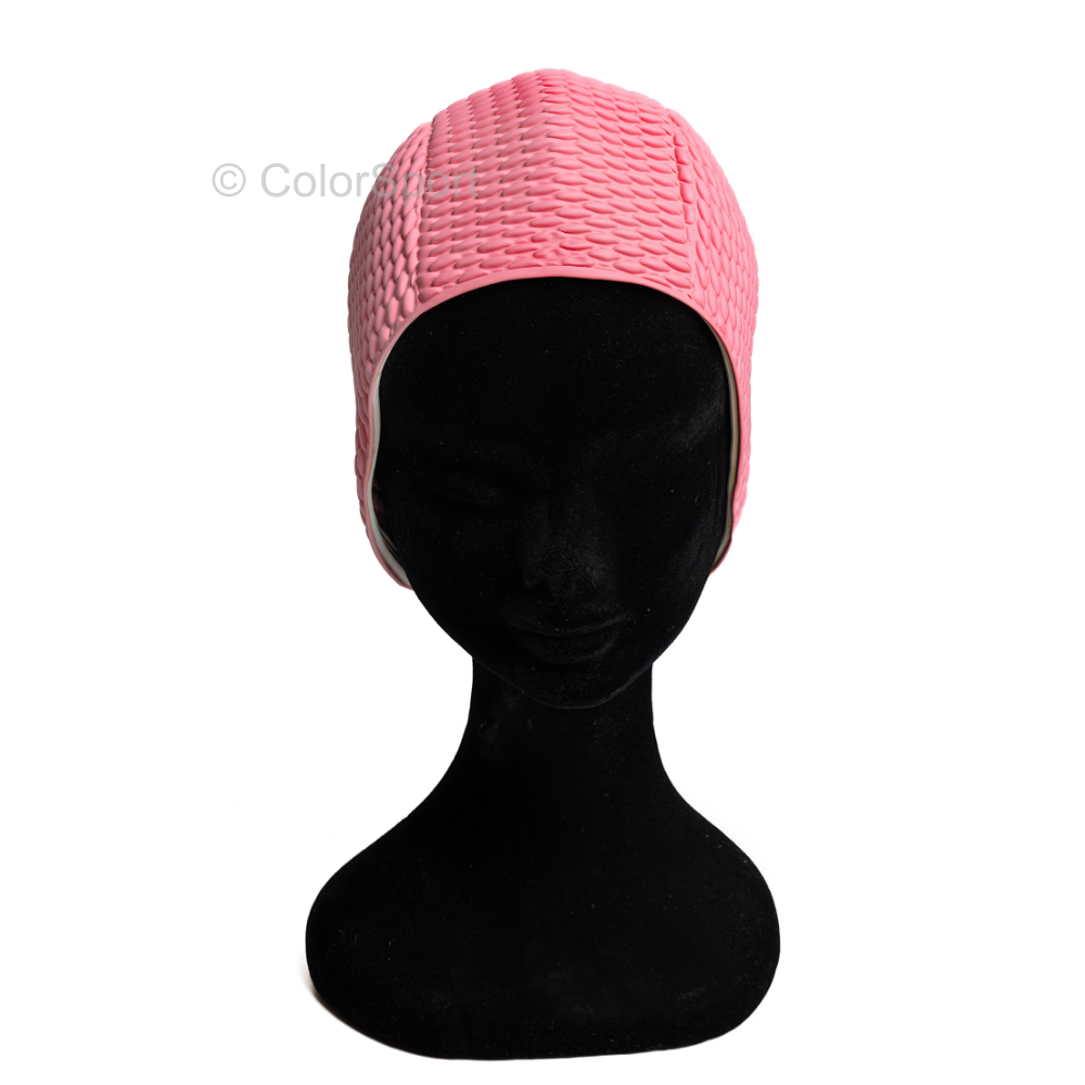 Úszósapka Bubble Retro - Pasztell Rózsaszín/Pastel Pink - prémium szilikon úszósapka, kényelmes viselet, tartós úszófelszerelés, vízi sportok