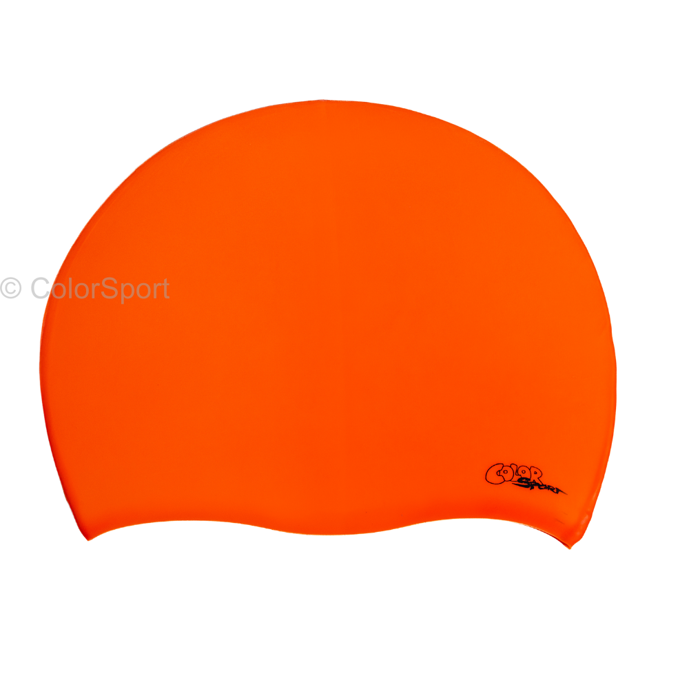 Úszósapka Solid Color Felnőtt - Narancssárga - prémium szilikon úszósapka, kényelmes viselet, tartós úszófelszerelés, vízi sportok, felnőtt úszósapka, sport úszófelszerelés