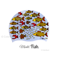 Úszósapka Mintás Limited Design - Fish