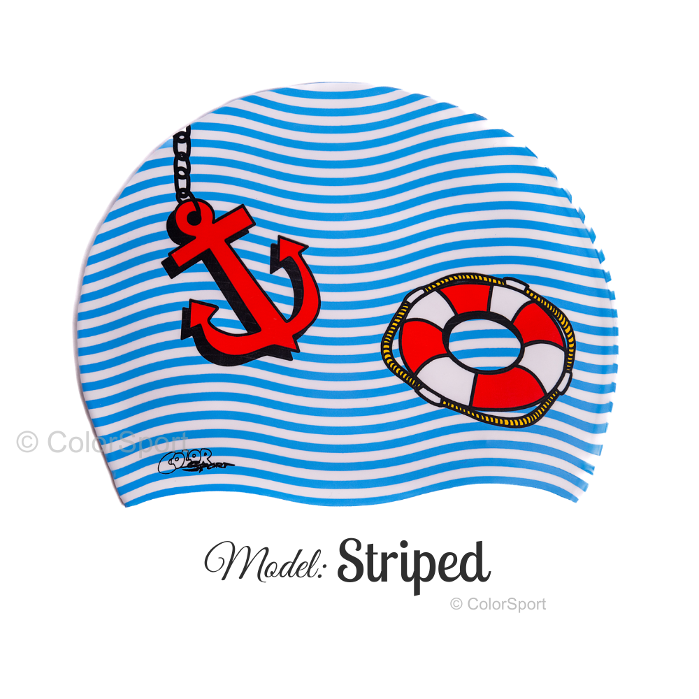 Úszósapka Mintás Limited Design - Striped