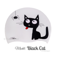 Úszósapka Mintás Limited Design - Black Cat