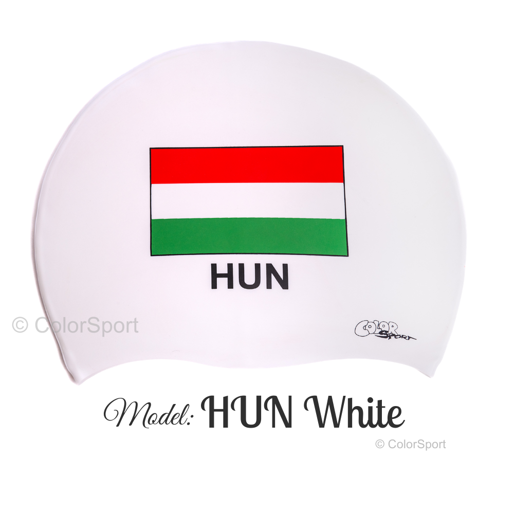Úszósapka Mintás Limited Design - HUN White