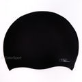 Úszósapka Solid Color Felnőtt - Fekete - prémium szilikon úszósapka, kényelmes viselet, tartós úszófelszerelés, vízi sportok, felnőtt úszósapka, sport úszófelszerelés