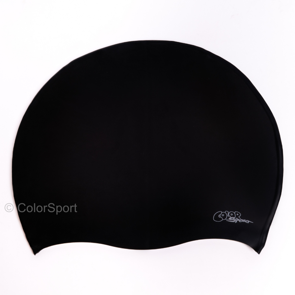 Úszósapka Solid Color Felnőtt - Fekete - prémium szilikon úszósapka, kényelmes viselet, tartós úszófelszerelés, vízi sportok, felnőtt úszósapka, sport úszófelszerelés