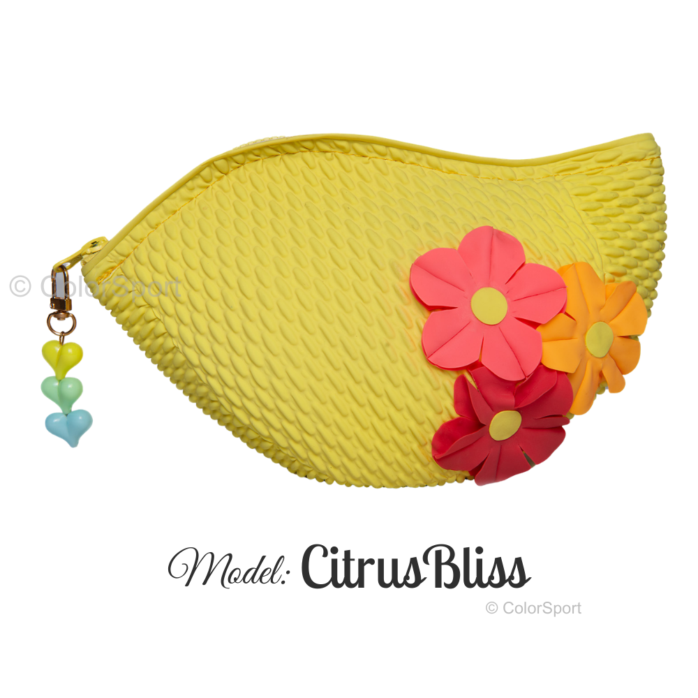 Vízálló piperetáska - CitrusBliss - prémium szilikon úszósapka, kényelmes viselet, tartós úszófelszerelés, vízi sportok