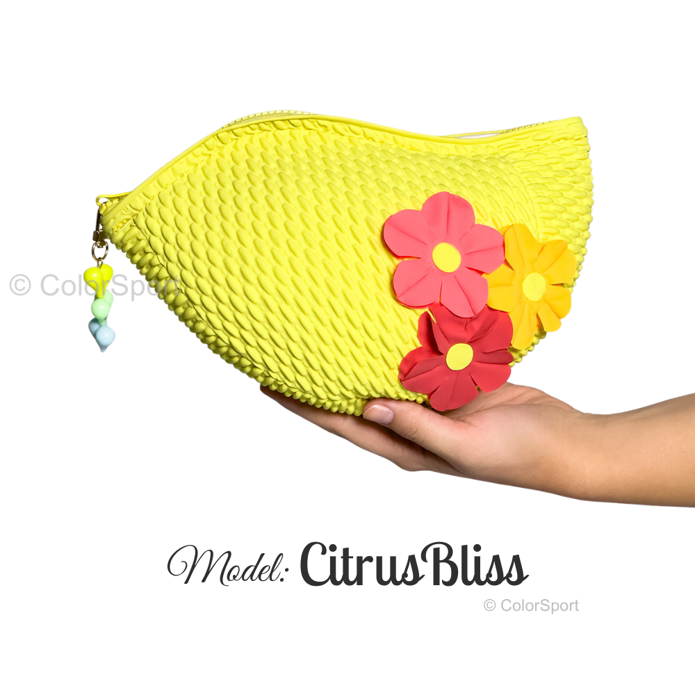 Vízálló piperetáska - CitrusBliss - prémium szilikon úszósapka, kényelmes viselet, tartós úszófelszerelés, vízi sportok