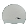 Úszósapka Solid Color Felnőtt - Ezüst - prémium szilikon úszósapka, kényelmes viselet, tartós úszófelszerelés, vízi sportok, felnőtt úszósapka, sport úszófelszerelés