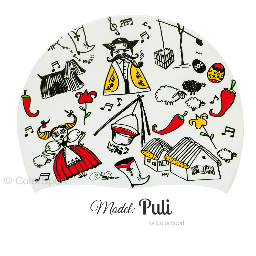 Úszósapka Mintás Limited Design - Puli
