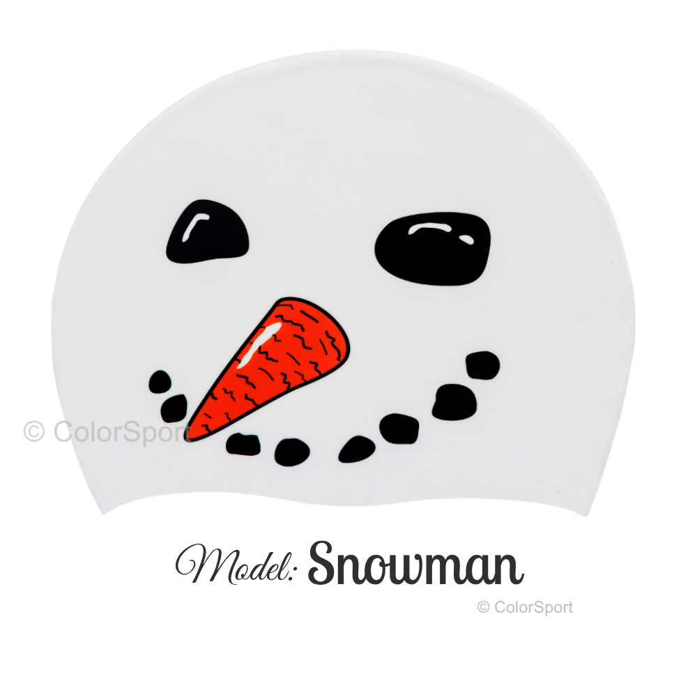 Úszósapka Mintás Limited Design - Snowman