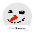 Úszósapka Mintás Limited Design - Snowman