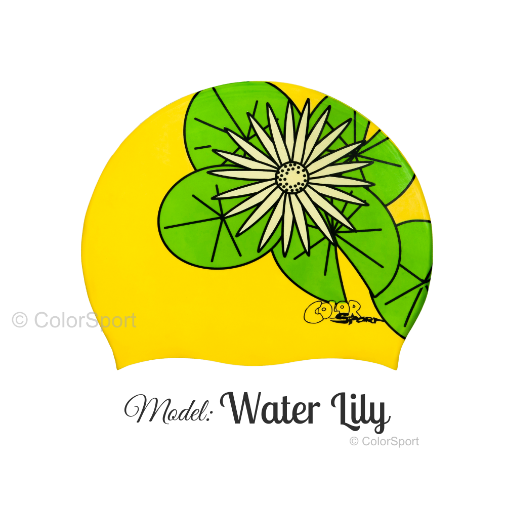 Úszósapka Mintás Limited Design - Water Lily